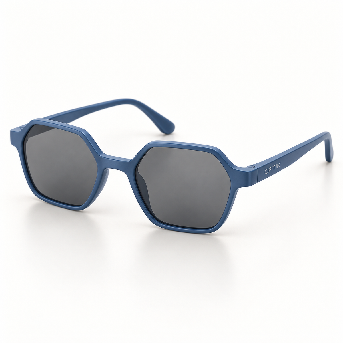 OPTIK Skipper — Blue frame, Smoke Grey lenses — product
