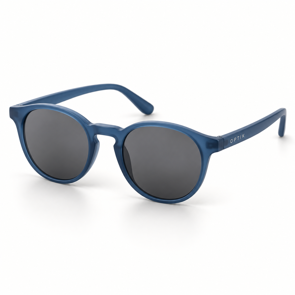 OPTIK Rocket — Blue frame, Smoke Grey lenses — product