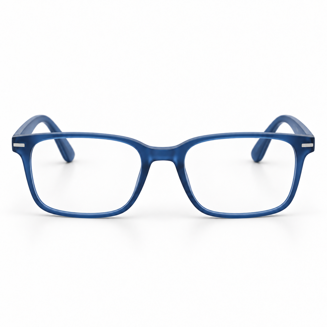 OPTIK Pip — Blue frame, Clear lenses — detail