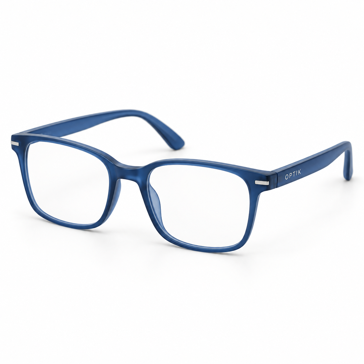 OPTIK Pip — Blue frame, Clear lenses — product