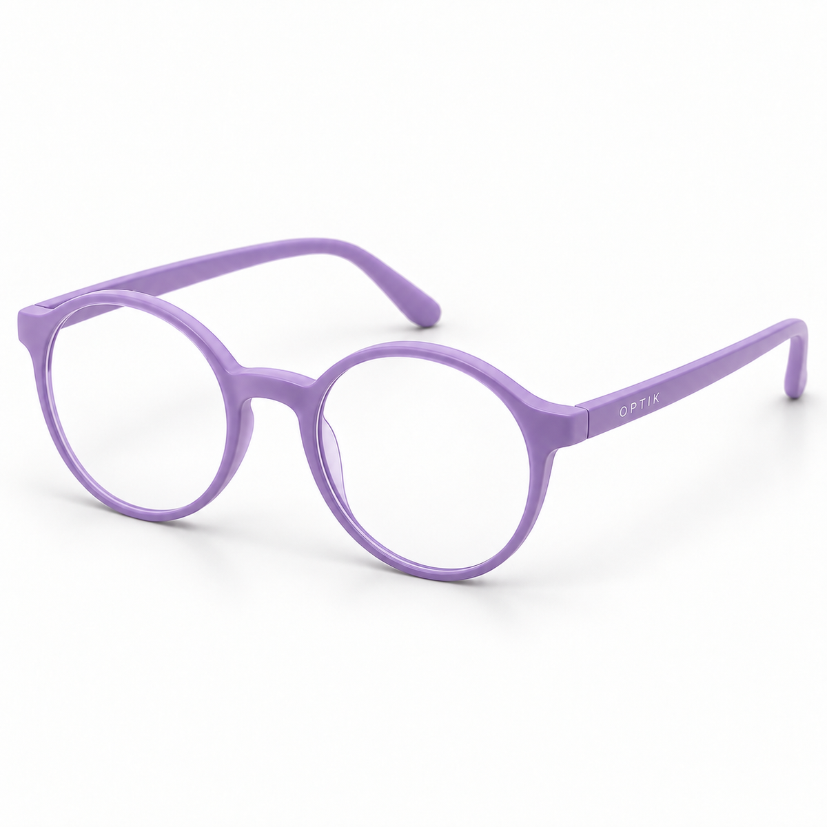 OPTIK Sprout — Purple frame, Clear lenses — product