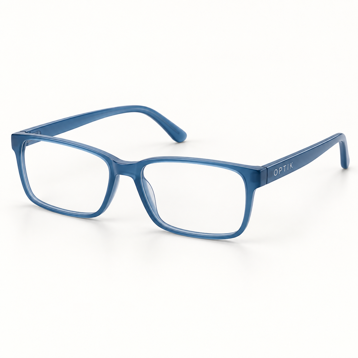 OPTIK Doodle — Blue frame, Clear lenses — product
