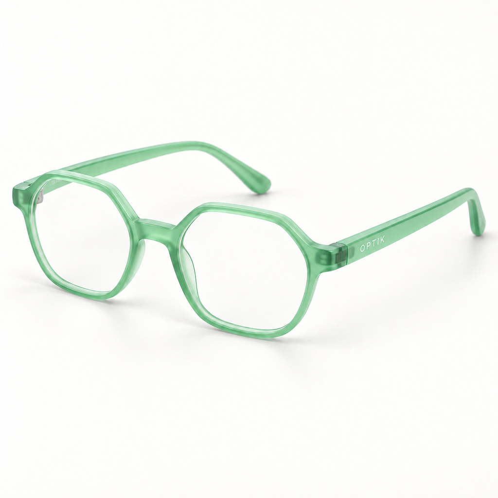 OPTIK Scout — Mint frame, Clear lenses — product