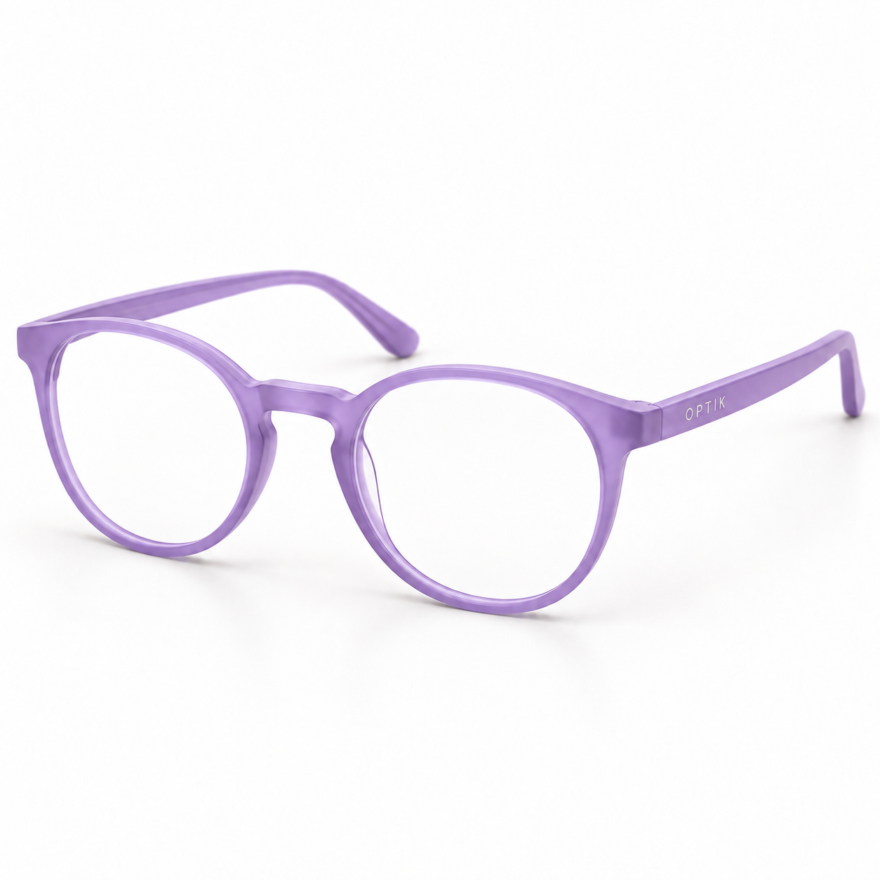 OPTIK Giggle — Purple frame, Clear lenses — product